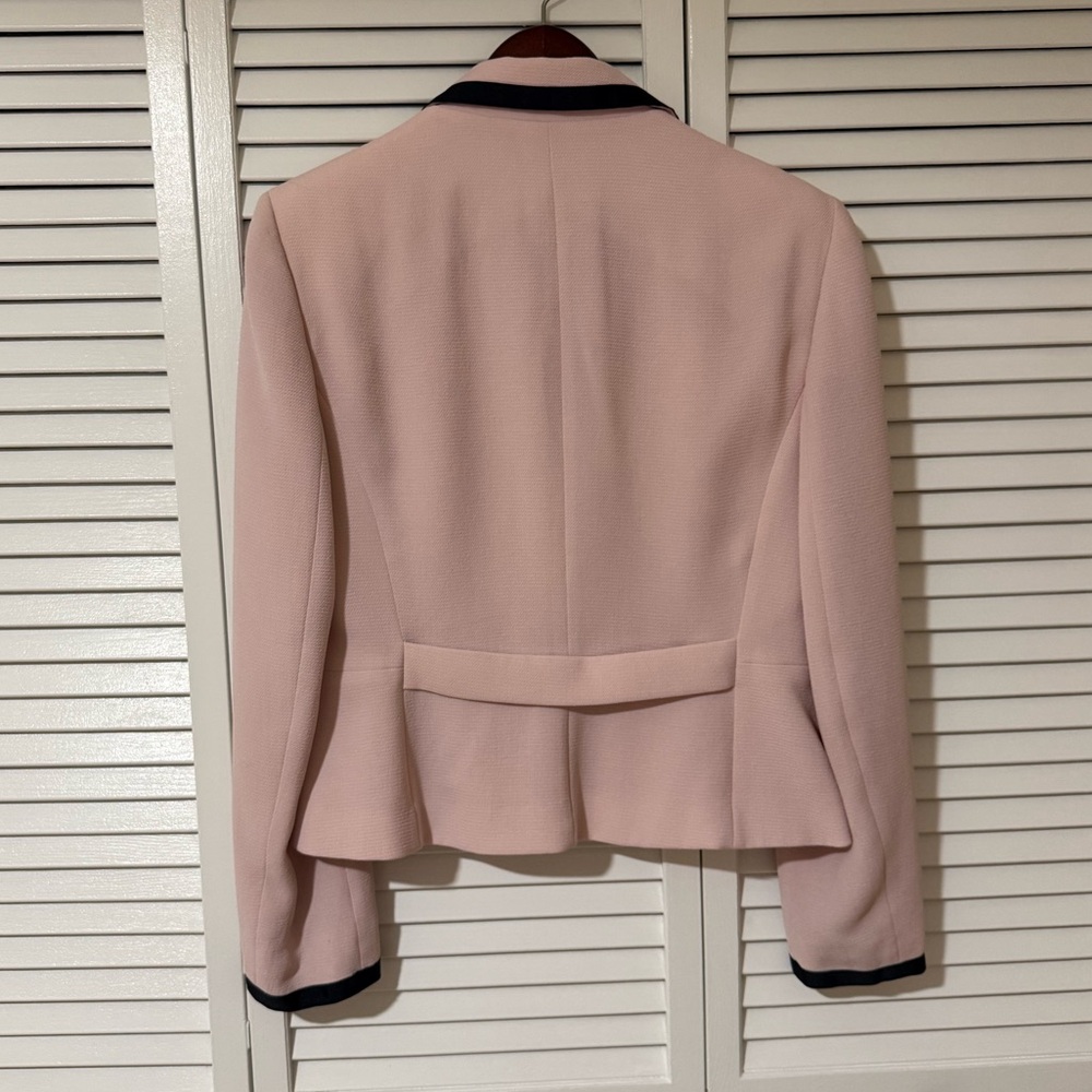 Jones New York Pink Blazer with Black Trim - Picture 5 of 5